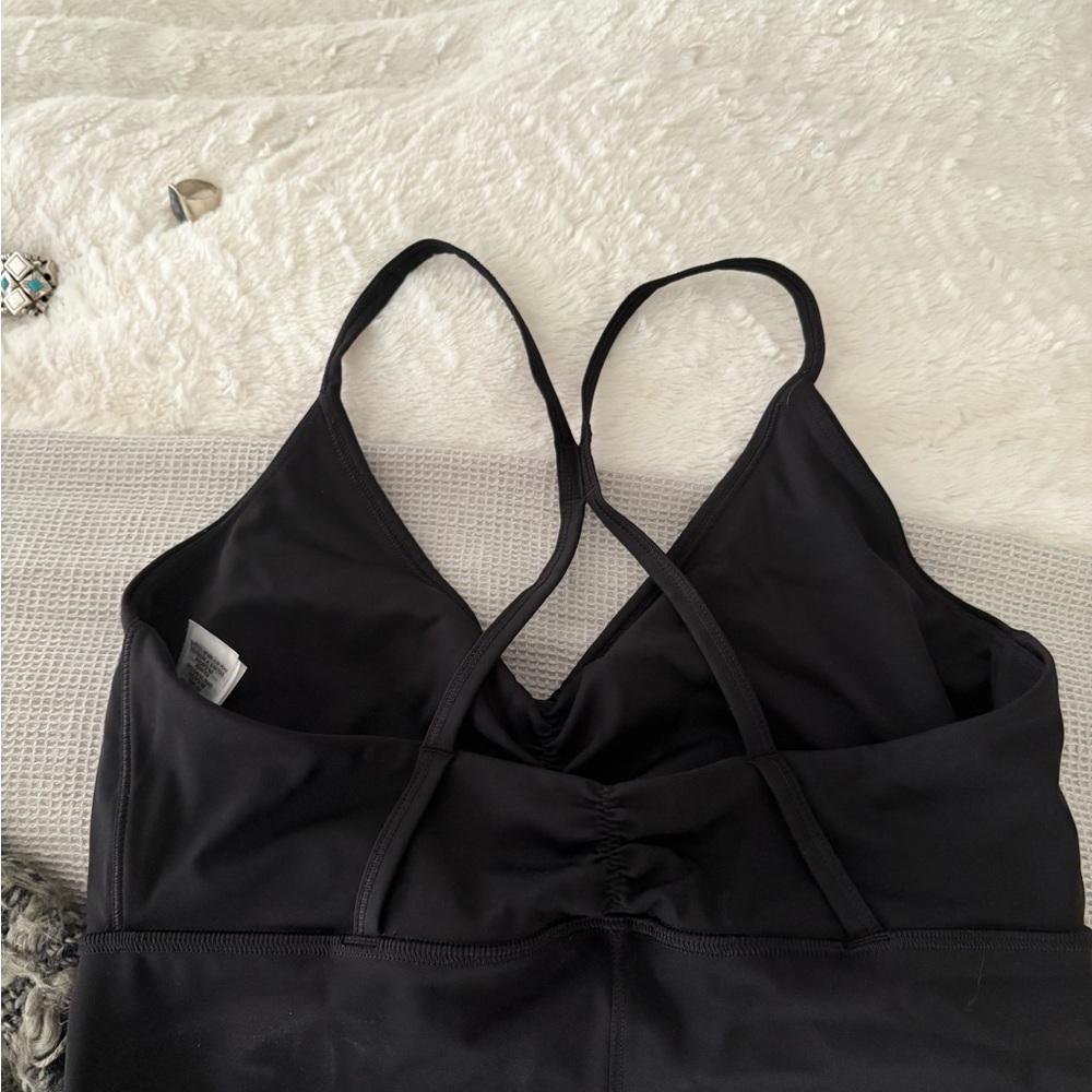 Gymshark Black Sports Bra with Criss-Cross Straps